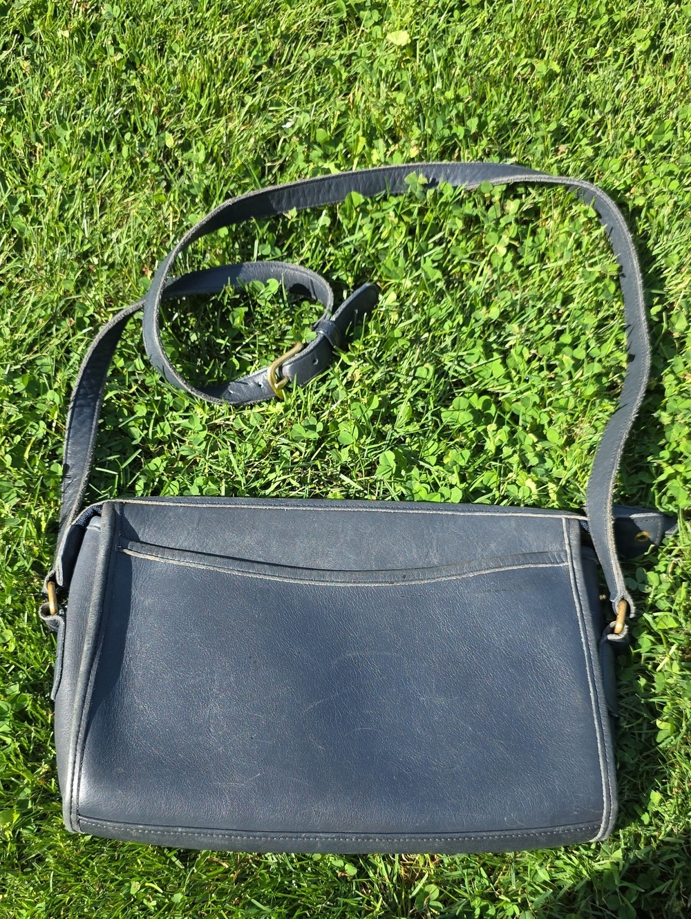 Coach Navy Leather Crossbody Bag J5C-9944